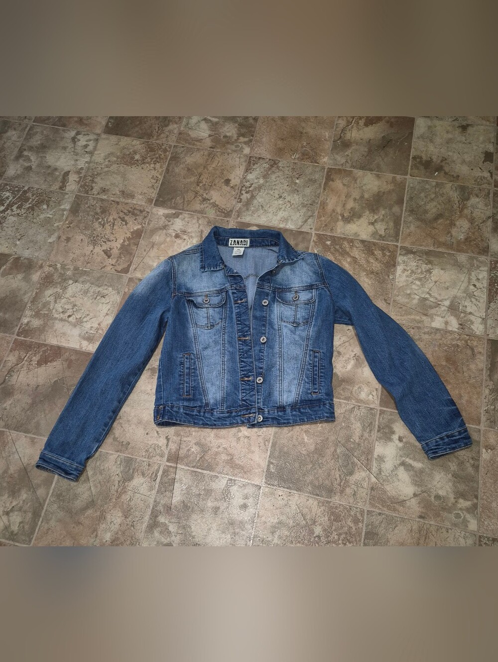 Zanadi Faded Blue Denim Jacket